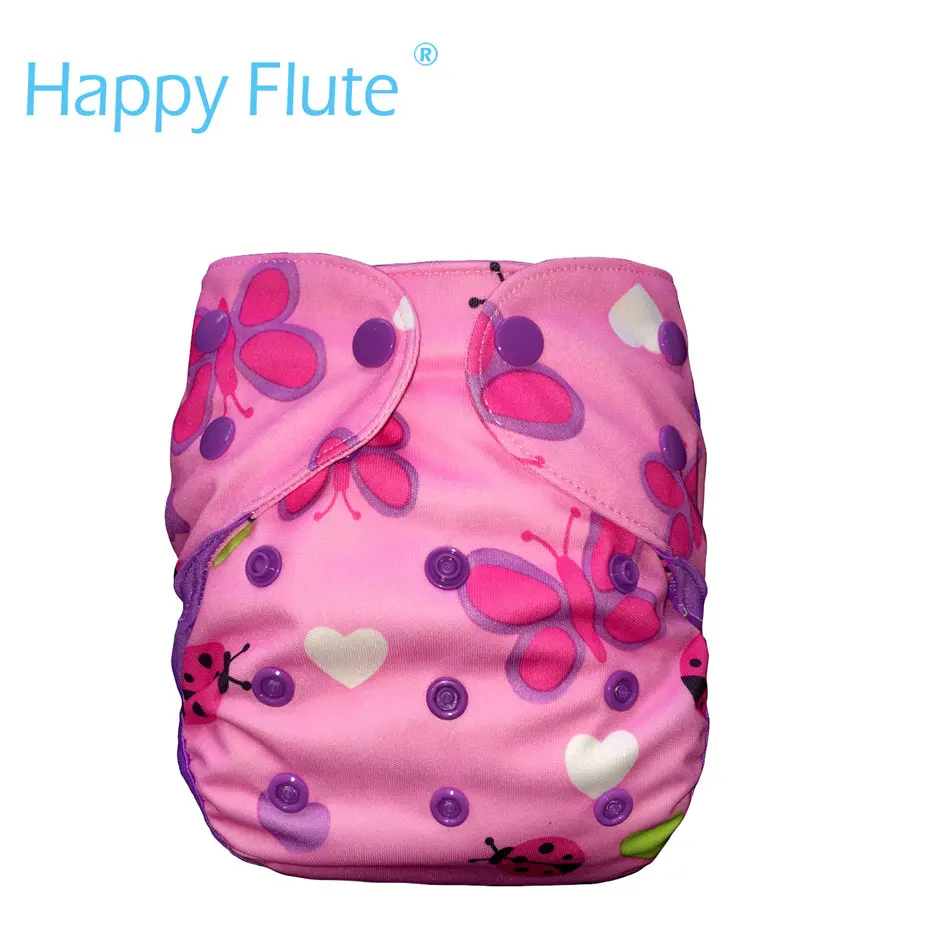 HappyFlute petit couvre-couche en tissu avec double goussets, convient à bébé de 3-9 mois, sans insertion