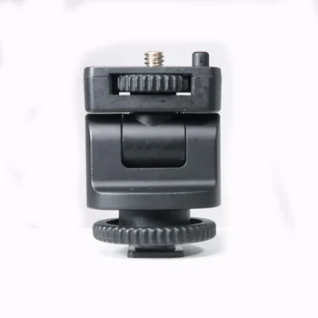 

360 1/4" Screw Flash Hot shoe mount adapter Adjustable angle pole FOR DSLR Flash light LED light