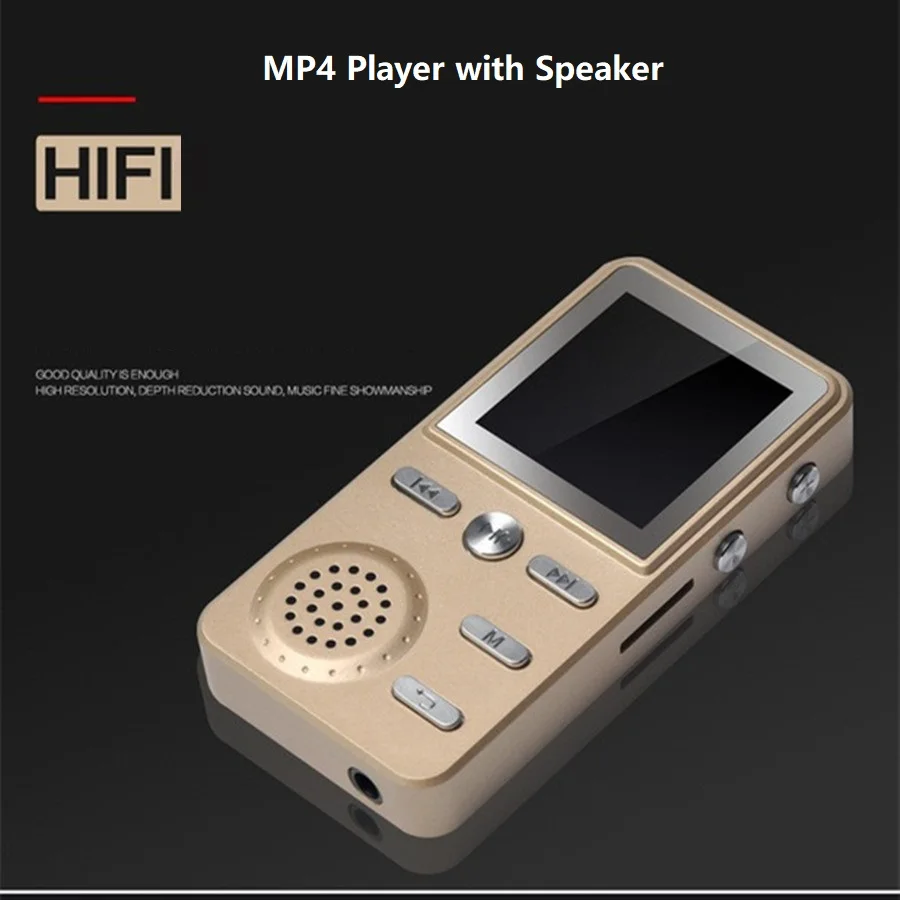 HiFi металлический MP4-плеер встроенный динамик 4 Гб 1,8 дюймов экран воспроизведение 60 часов с электронной книгой аудио медиа видео плеер портативный Walkman