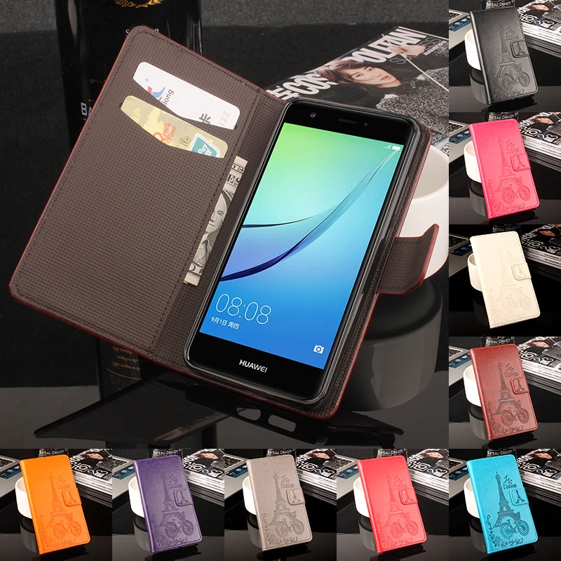 

For Huawei Nova Phone Case Up-down Open Vertical Flip Premium Pattern PU Leather Wallet Case Cash/Card Slots Factory Price tieta