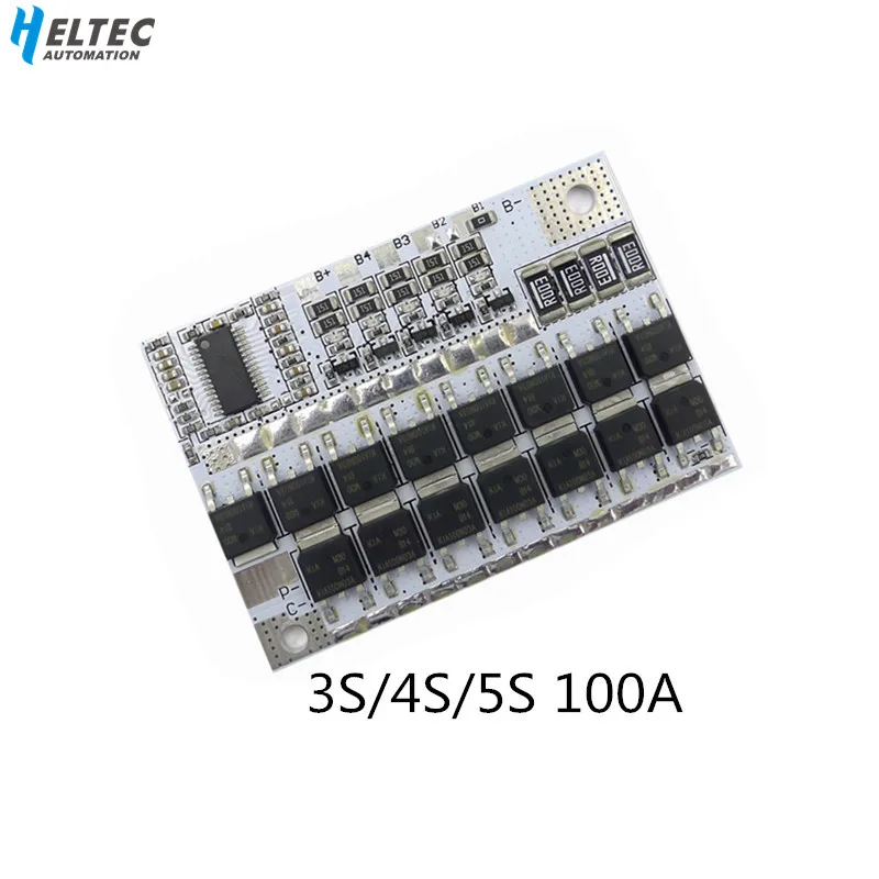 Плата защиты литий ионных батарей 3S/1/2 BMS 12V 16 8 V 21V 100A Li Ion LMO Ternary полимерный баланс