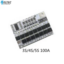 3S/4S/5S BMS 12V 16.8V 21V 100A Li-ion LMO Ternary Lithium Battery Protection Circuit Board Li-POLYMER Balance Charging Module 1pc 3s 100a 12v li ion lithium battery protection board bms inverter ups battery box energy storage protection board