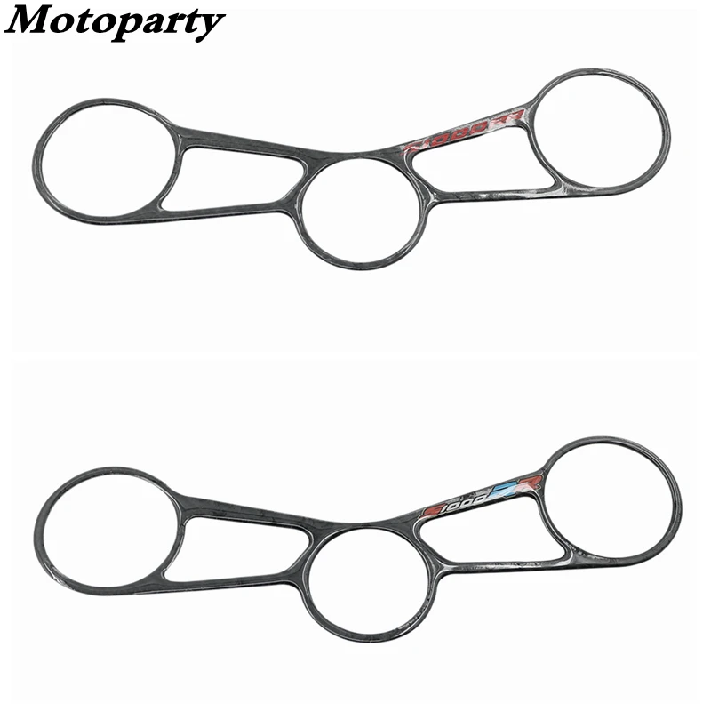 

3D Motorcycle Carbon Fiber Stickers Top Triple Clamp Yoke Motocross Sticker Case red&colorful for BMW S1000RR 2015 2016 2017
