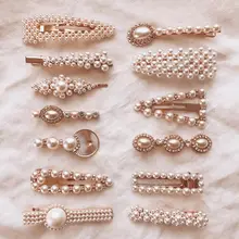 Girlgo летние трендовые шпильки с жемчугом, Заколки для женщин, роскошная заколка для волос с искусственным жемчугом, головной убор для женщин, очаровательные подарочные украшения