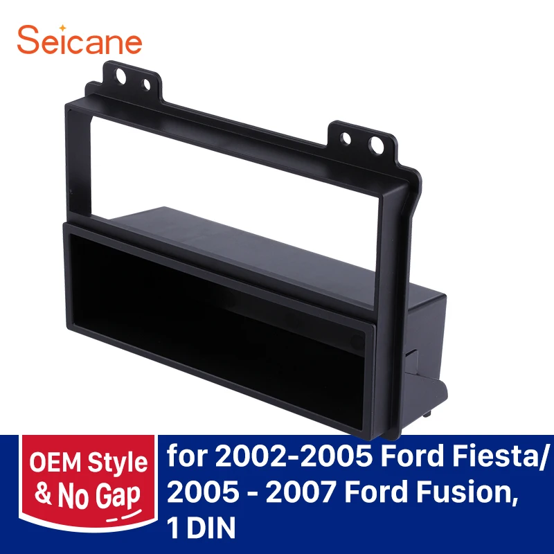 

Seicane refitting 182*53mm Frame Panel Kit Car Radio Fascia for 2002 2003 2004 2005 Ford Fiesta 2005 2006 2007 Ford Fusion
