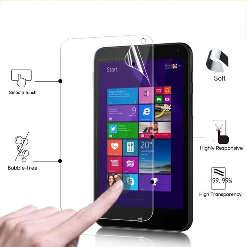 

HD LCD Anti-Scratches Screen Protector Film For HP Stream 7 7.0" tablet pc Glossy screen protective films with cleaning cloth
