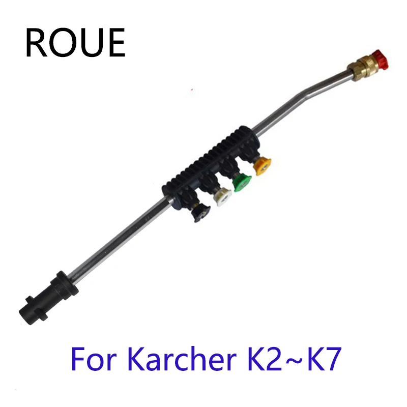 Для Karcher K1, K2, K3, K4, K5, K6, K7, шайба высокого давления, металлическая струйная насадка с 5 наконечниками для быстрой насадки