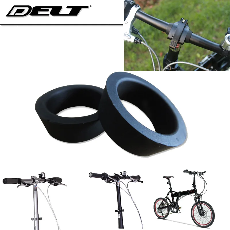 

Folding cycling cycle bicycle bike handlebar locating snap rings protective rings FOR 22.2/25.4mm black