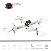 Wi-Fi FPV Радиоуправляемый Дрон x15w 2.4 г 4ch 6 оси приложение управления отношение провести один ключ возврата RC пульт дистанционного управления Quadcopter игрушки с HD Камера