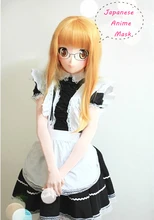 Full Head Anime KIG Mask Cosplay Kigurum Crossdresser Doll Halloween Fetish Japanese Cartoon Character Masks Custom EYES/HAIR