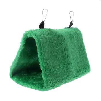 

Pet Parrot Hammock Bird Hanging Bed House Plush Winter Warm Cage Nest Tent