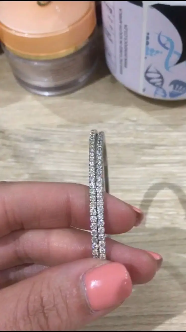 

925 Sterling silver set bracelet with box