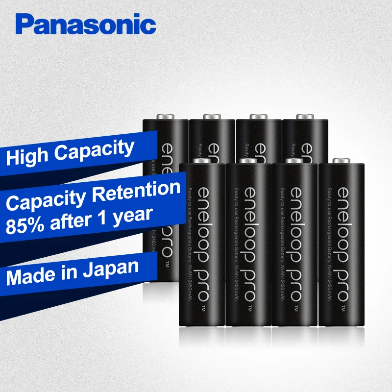 Panasonic Pro AAA аккумулятор высокой емкости 950 мАч батареи 8 шт./лот Eneloop ni-mh Предварительно заряженный аккумулятор