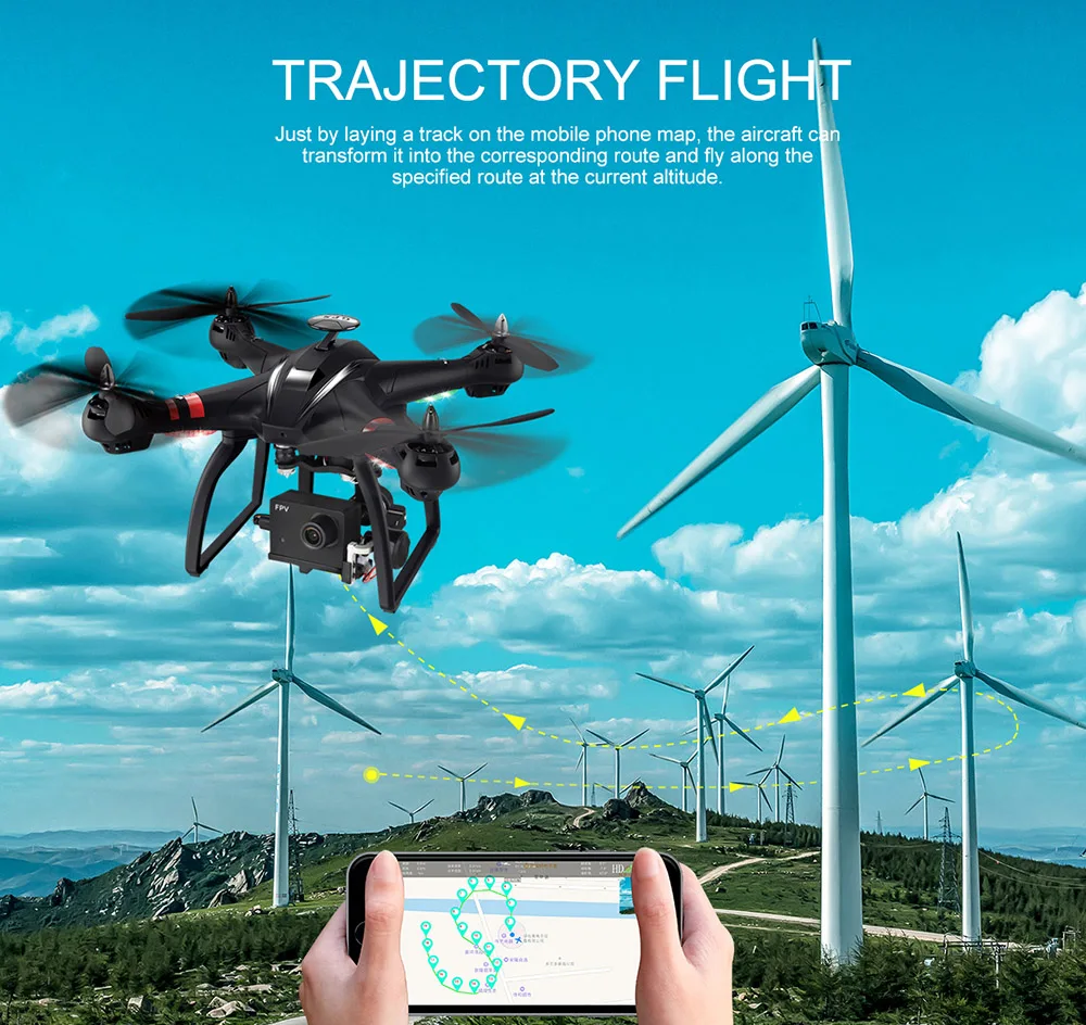 X22 Dual GPS WiFi FPV Brushless Drone with Gimbal 1080P HD Camera RC Quadcopter RTF