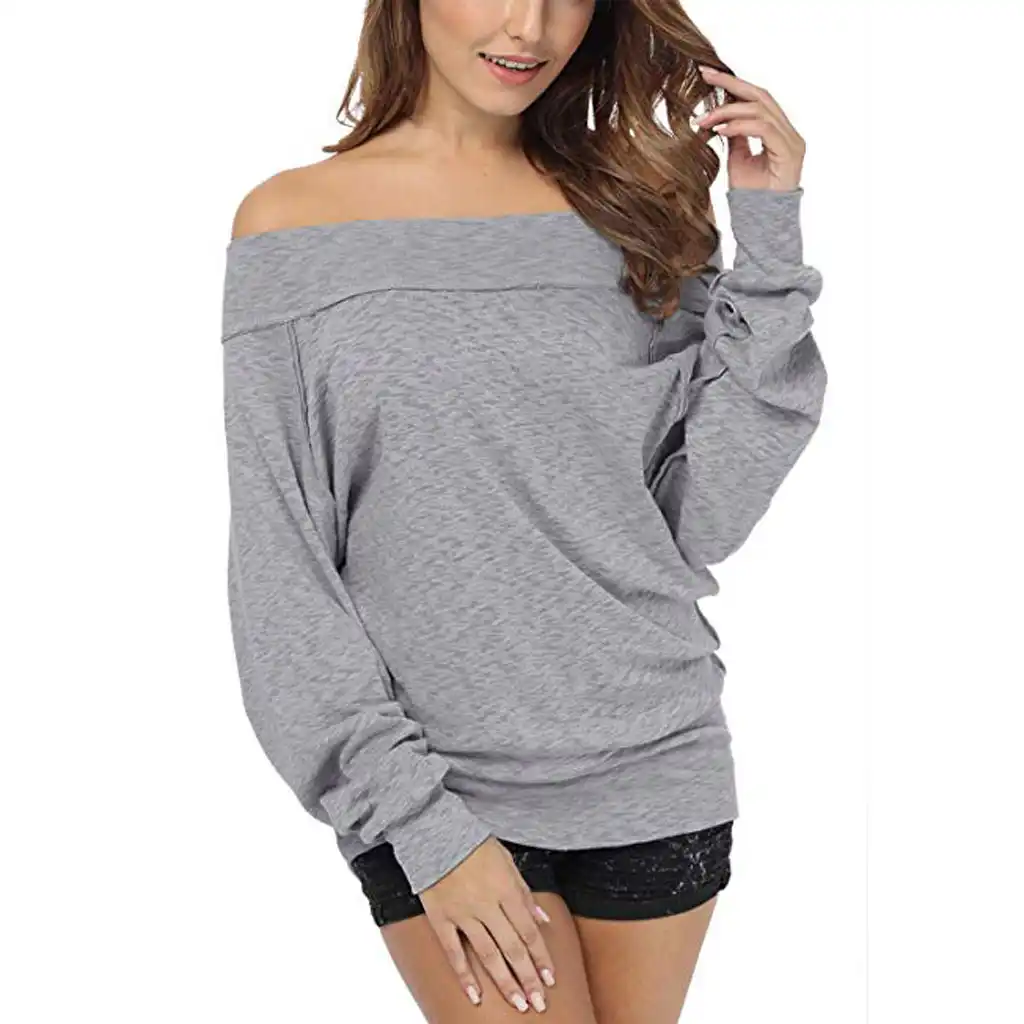 off shoulder long sleeve