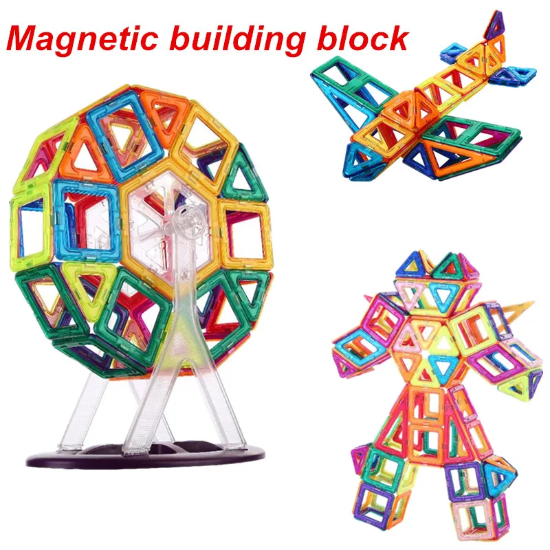 

Diy 103/47pcs Mini size Magnetic Designer Construction Set Model Building Plastic Magnetic Blocks Educational Toys For Kids Gift