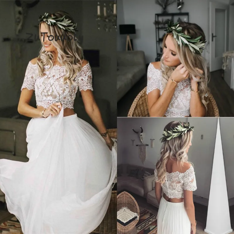 short flowing wedding dresses
