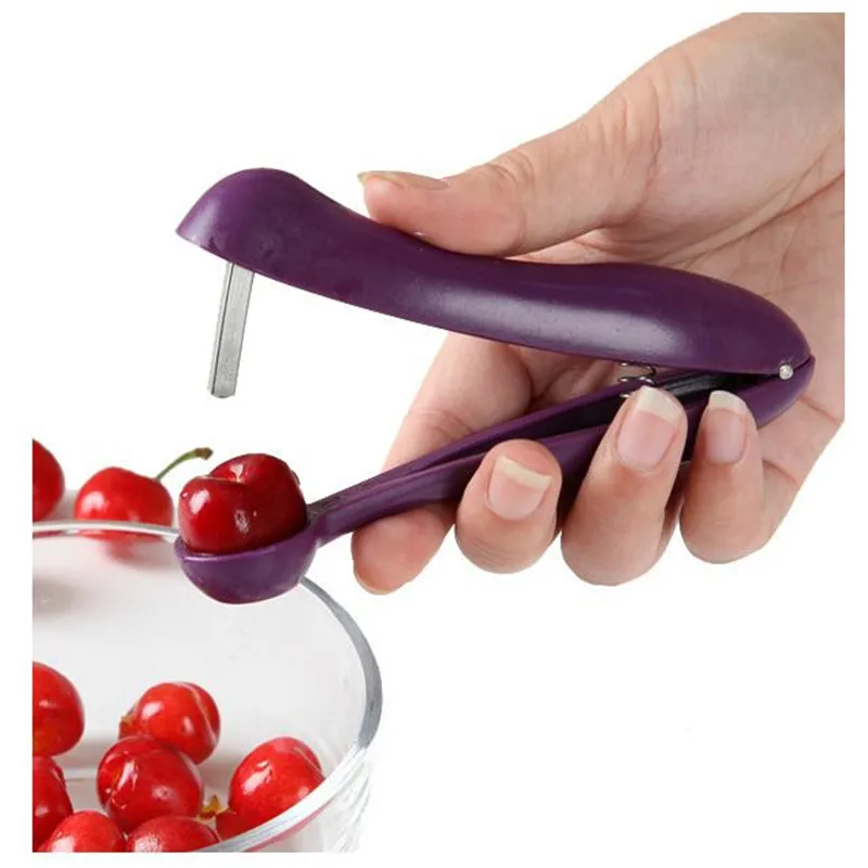 

Cherry Fruit Corer Pitters Plastic Fruit Tool Quickly Remove Cherry Seed Remover to Kernel Keep Complete Kitchen Accessories
