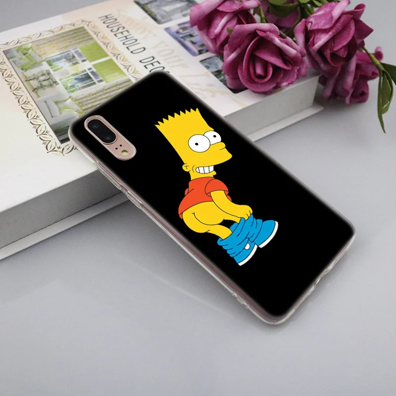 Мягкий силиконовый чехол Simpsons для huawei P30 P20 P10 P9 P8 Lite P30 P20 Pro Mini P Smart Plus, Модный чехол