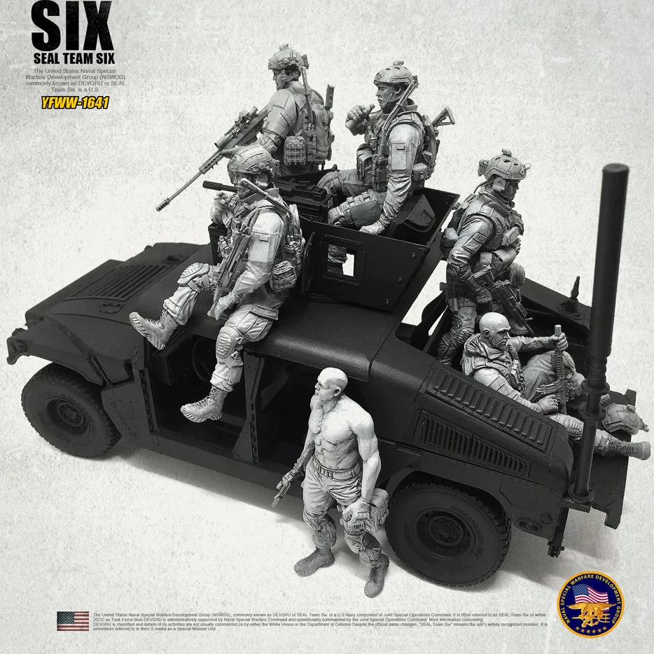 1/35 Современная американская маркировка шесть команд полимерные солдаты 6 шт./лот