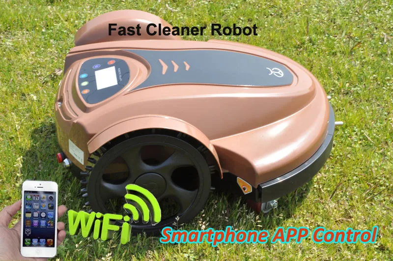  The Cheaper WIFI Smartphone Wireless Control Robot Lawn Mower TC-158N Updated Water-proofed Charger
