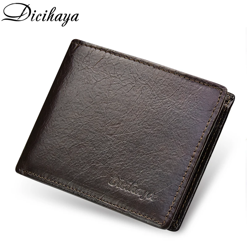 DICIHAYA Vintage Brand Male Genuine Leather Wallets Coin Bag Short Designer Rfid Wallet Purse Man More Card Holder Walet for Men DICIHAYA Vintage Brand Male Genuine Leather Wallets Coin Bag Short Designer Rfid Wallet Purse Man More Card Holder Walet for Men
