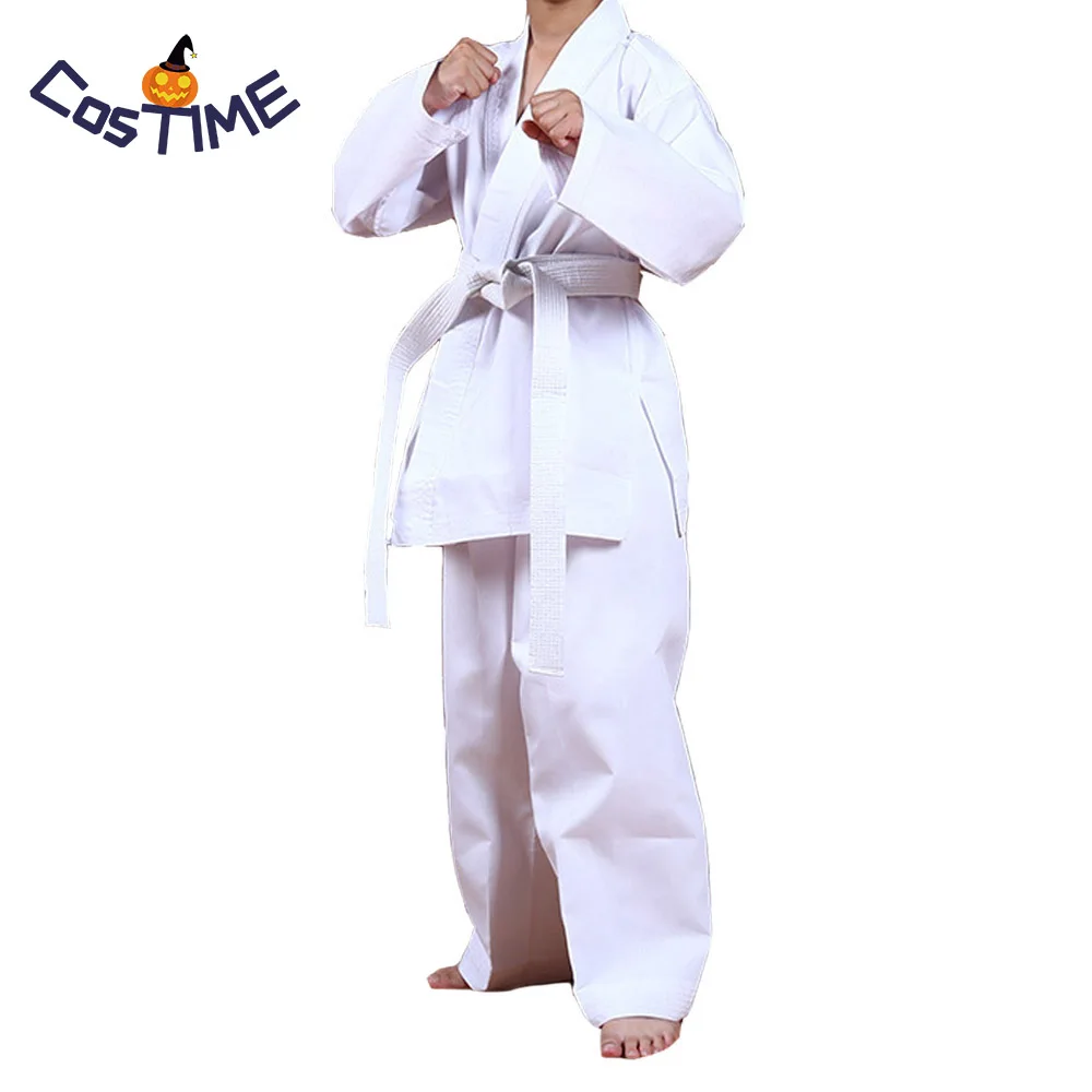 

Taekwondo Uniform Adult Comfortable Karate Dobok White Professional Clothing Kids Kungfu Cotton Martial Sports Suit Large Size