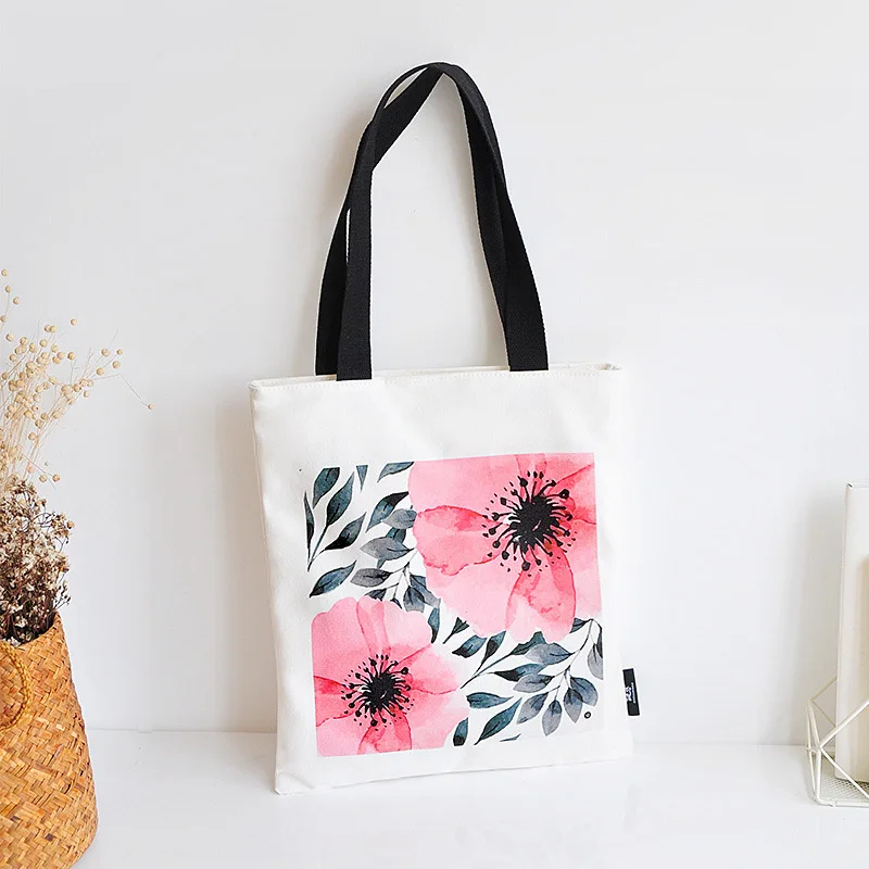 Харадзюку Большая вместительная сумка через плечо totebag холщовая пляжная