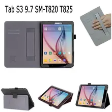 Чехол для samsung Galaxy Tab S3 9,7 T820 SM-T820 T825 крышка ремешок карты PU кожаный чехол подставка для samsung t820 Экран фильм