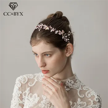 

CC Wedding Jewelry Hairbands Crown Exquisite Engagement Hair Accessories For Bridal Crystal Flower Shape Rhinestone Fine O347