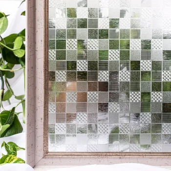 

CottonColors Window TINT Films ,PVC No-Glue 3D Static Decorative Window Privacy Glass Sticker ,3Ft X 6.5Ft.(90 x 200cm)