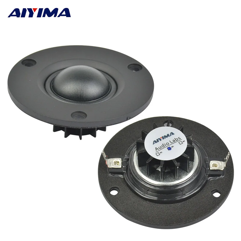 AIYIMA 1 шт. аудио твитер динамик 2 5 дюймов 15 Вт 6Ohm 25 Core шелковая пленка Hifi громкий s