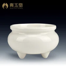 Dai Yutang Buddhist supplies for Buddha Buddha porcelain incense stick inserted inserted incense/glaze/antique rust tripod