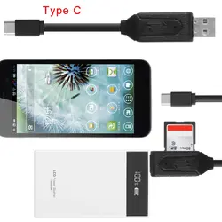 3in1 Тип C USB SD Micro SD Card Reader Переходный кабель передачи данных для S8 Note8 G6 G5