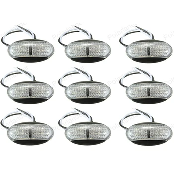 

Trail Light Truck Side Marker Light Turn Signal 10PCS Wide Voltage Piranha Lights LED Side Lights 10-30V 4 Colors