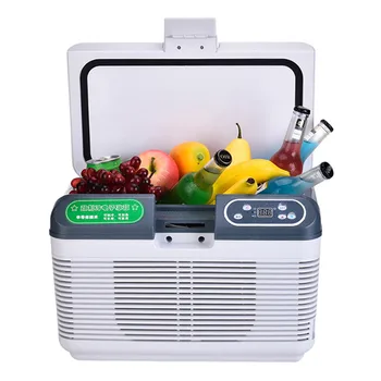 

12L DC 12V/24V Portable Car Refrigerator Compressor Mini Auto Fridge Truck Home Freezer Travel Dual-core Cooler Box