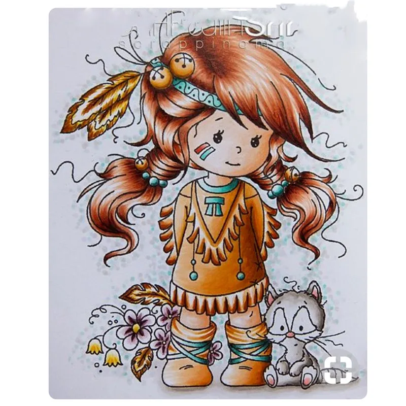 

The latest beautiful girl Cartoon pattern Stamp Scrapbooking New Alphabet Stamp Embossing Craft Silicone Transparent Stamps