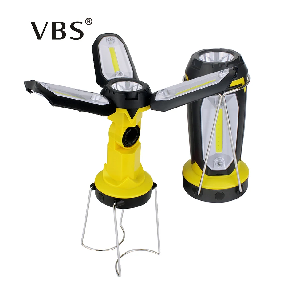 Светодиодный переносной фонарь XPE + 3 * COB светодиодный для палатки кемпинга