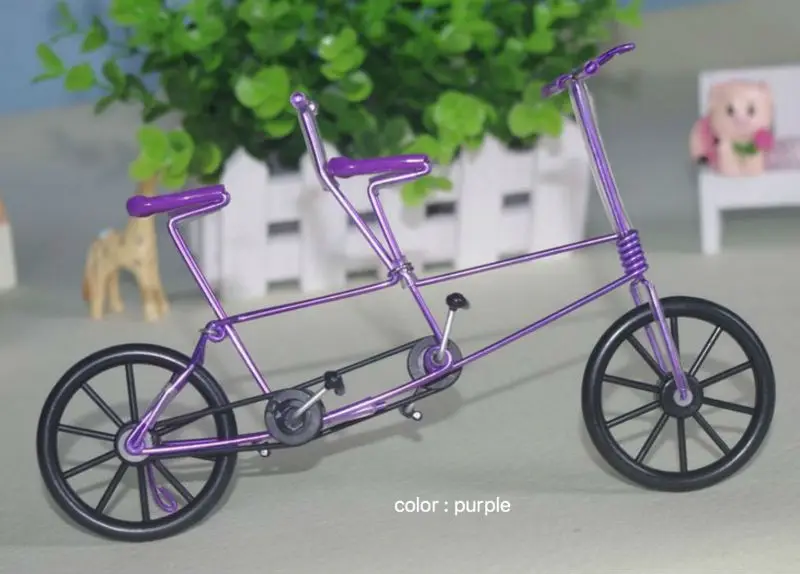 Двухместный велосипед/Finger Bikes, креативные, кованые изделия ручной работы, сувенирные изделия, Тандемная модель велосипеда