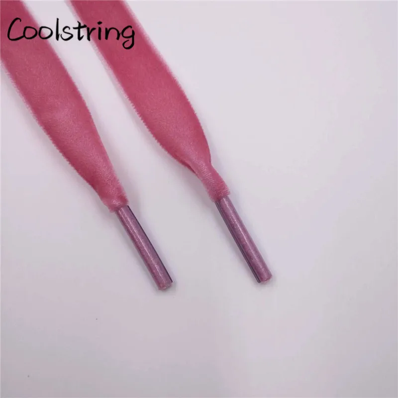 Coolstring 1,27 см (1/2 ") Для женщин без каблука бархатной лентой шнурки одна сторона Пеший Туризм Прогулки танцевальная обувь шнурки для детей и