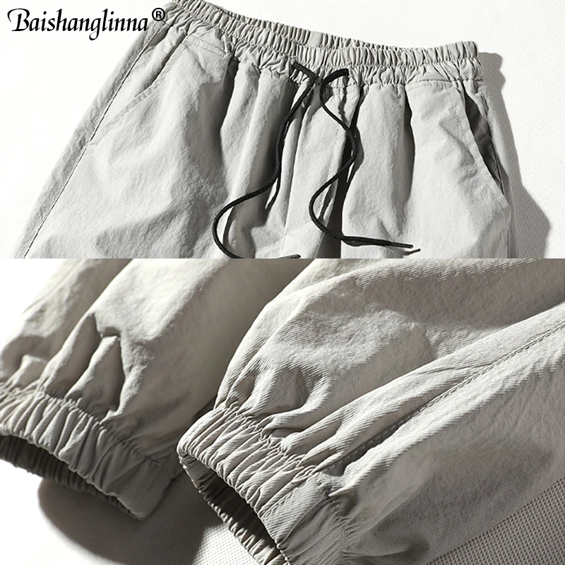 Baishanglinna Men's Side Pockets Cargo Pants 2019 Hip Hop Casual Male Tatical Joggers Trousers Fashion Casual Streetwear Pants