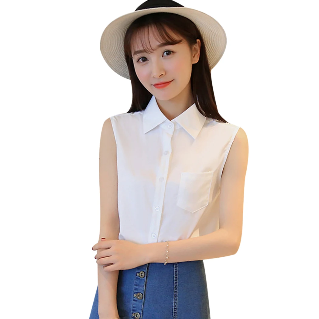 

2018 Summer Women Chiffon Blouse Elegant Ladies Office Shirt Blue White Solid Color Slim Tops Blouses Preppy Korean Shirts Blusa