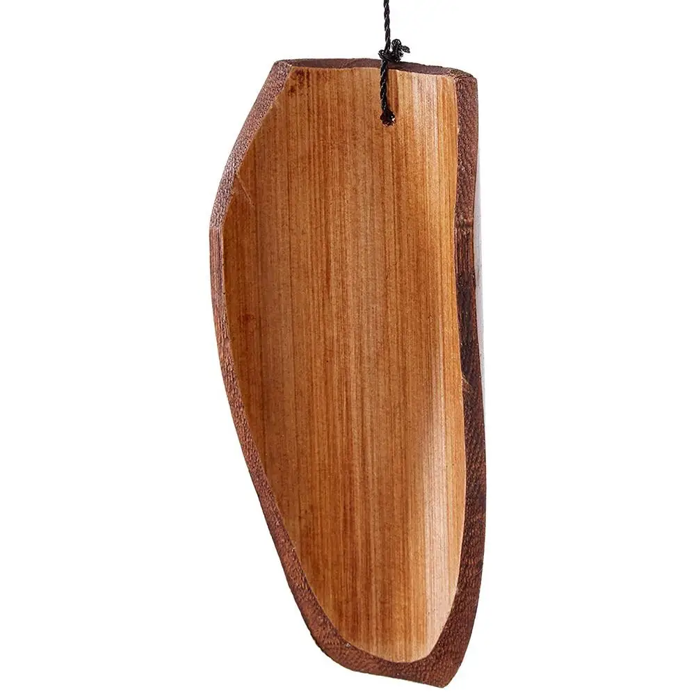 Bamboo wind chimes big bell tube coconut wood handmade indoor and outdoor wall hanging wind chime decorations