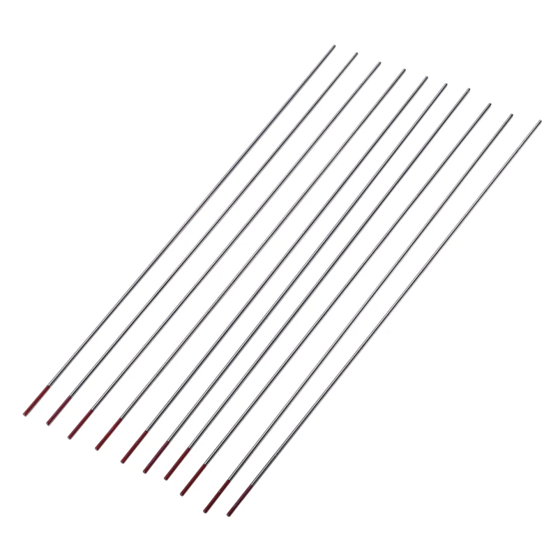 10 шт. WT20 красный цвет код тория Вольфрамовая электродная головка вольфрамовый