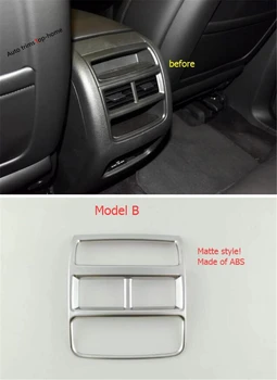

Yimaautotrims Rear Armrest Box Air AC Vent Outlet Protection Cover Trim Fit For Cadillac XT5 2016 - 2020 / Interior Moulding