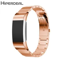 HIPERDEAL браслет из натуральной нержавеющей стали смарт часы ремешок для FitBit Charge 2 18Jan26 Прямая поставка F