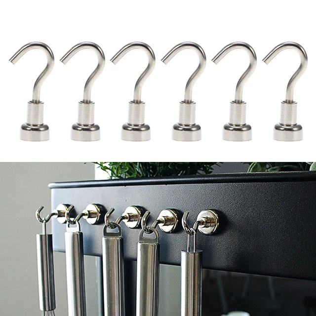 6 Pcs Strong Hooks Kitchen Wall Hold Hooks for Storage