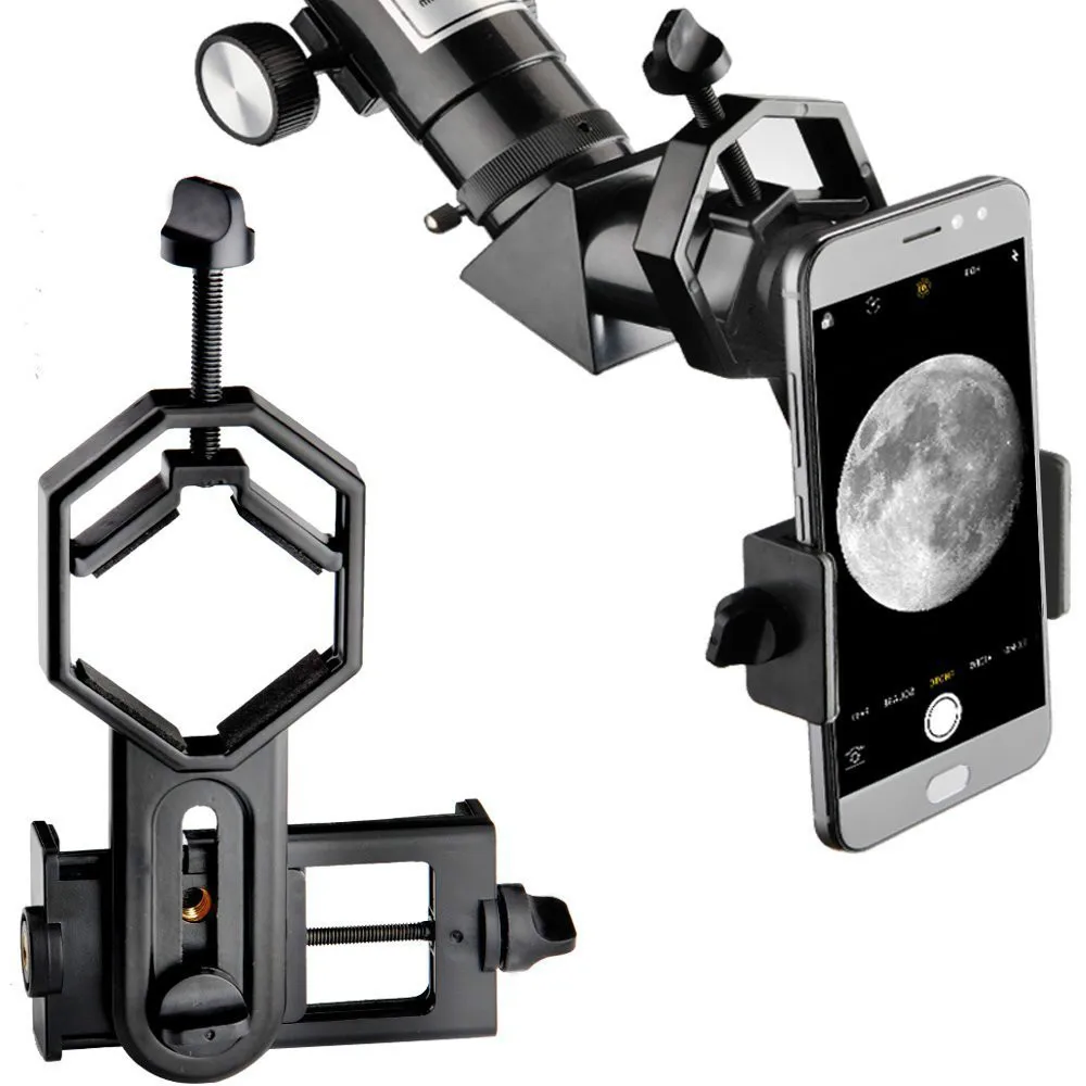

Wrumava Microscope Telescope Phone Adapter Mount camera photography Stand Adapter Compatible For iPhone Samsung Phone holder