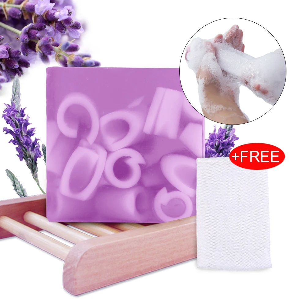 

Essential Oil Handmade Soap Bars Lavender Fragrance Organic Soap Moisturizing ALL Natural Soap Bar Shower Face Multi-Function