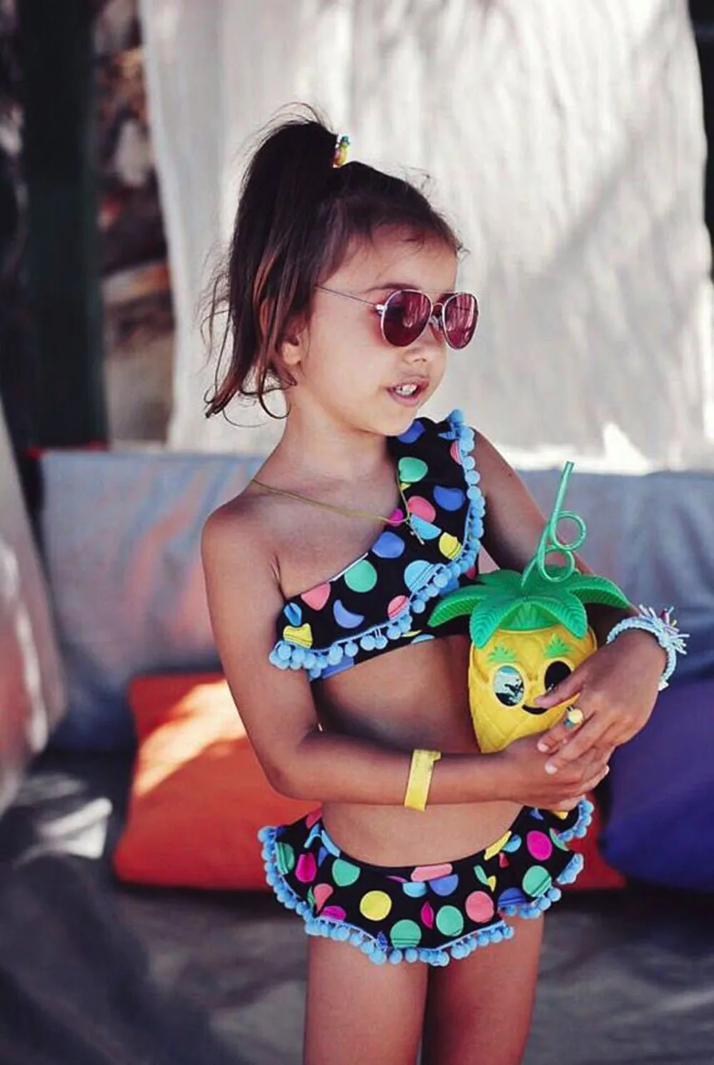 

Toddler Girl Clothes Kids Baby Clothing Set Dot BIkini Set Summer Swimwear Swimsuit Bathing Beach Clothes Conjunto Menina